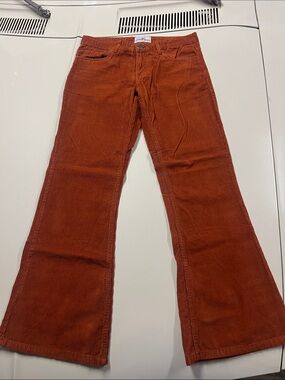 Mens Madcap England Killer 70s Cord Flares in Rust, Like New 30x32